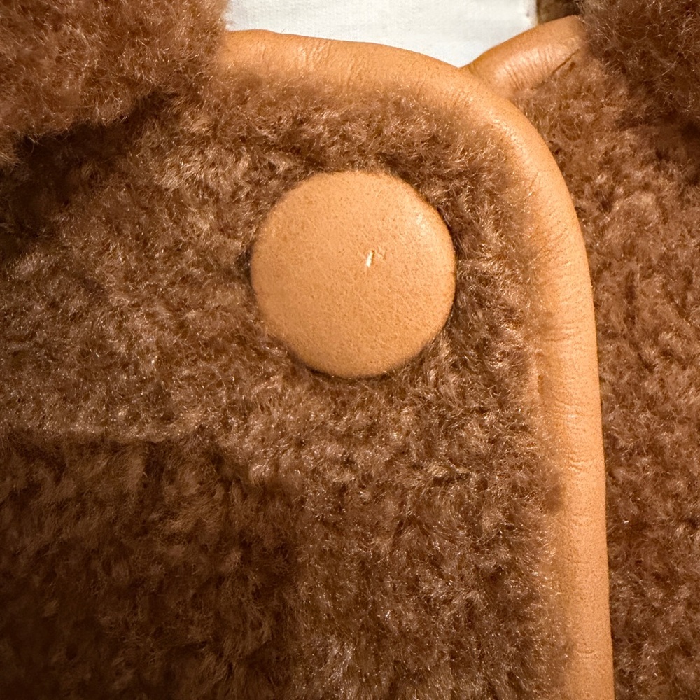 Avec Les Filles Brown and Tan Teddy Coat - Picture 5 of 10